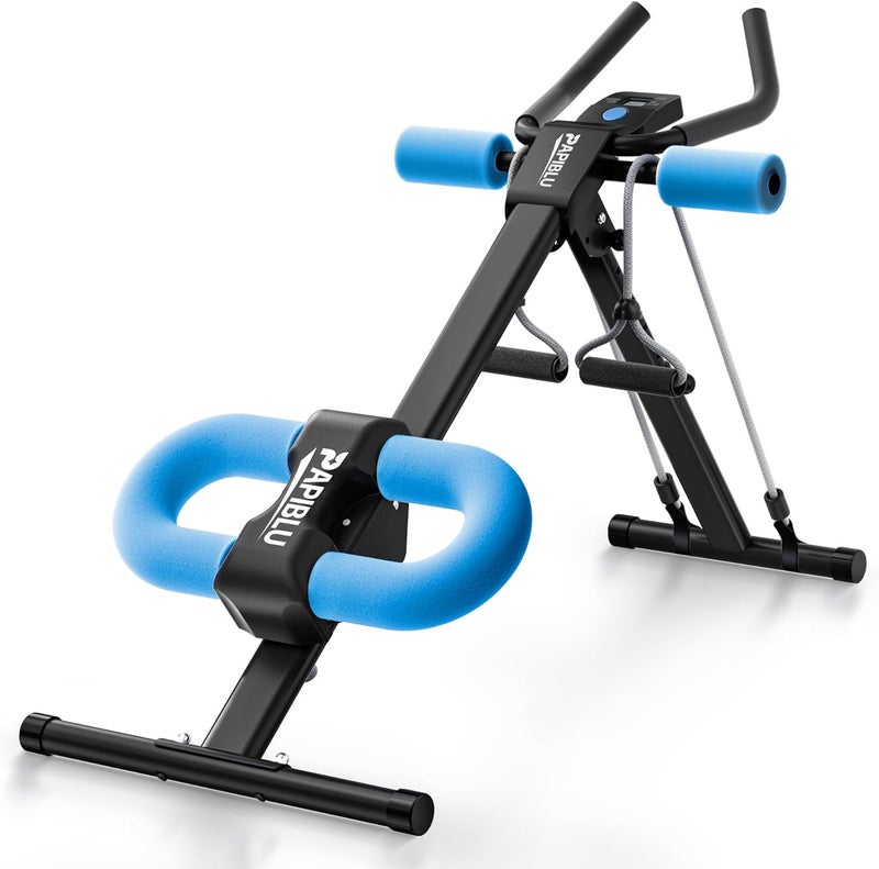 PAPIBLU Abdominal Trainers - Adjustable Ab Trainer Machine, Foldable Abdominal Workout Equipment with Knee Protection - Home Gym Core Strength Trainer for Men & Women - Image 1